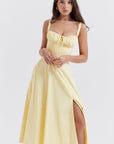 Helvano | Tailliertes Bustierkleid mit Blumenprint für Damen