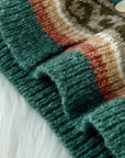 Helvano | Gemusterte Herren-Strickjacke mit Knopfleiste