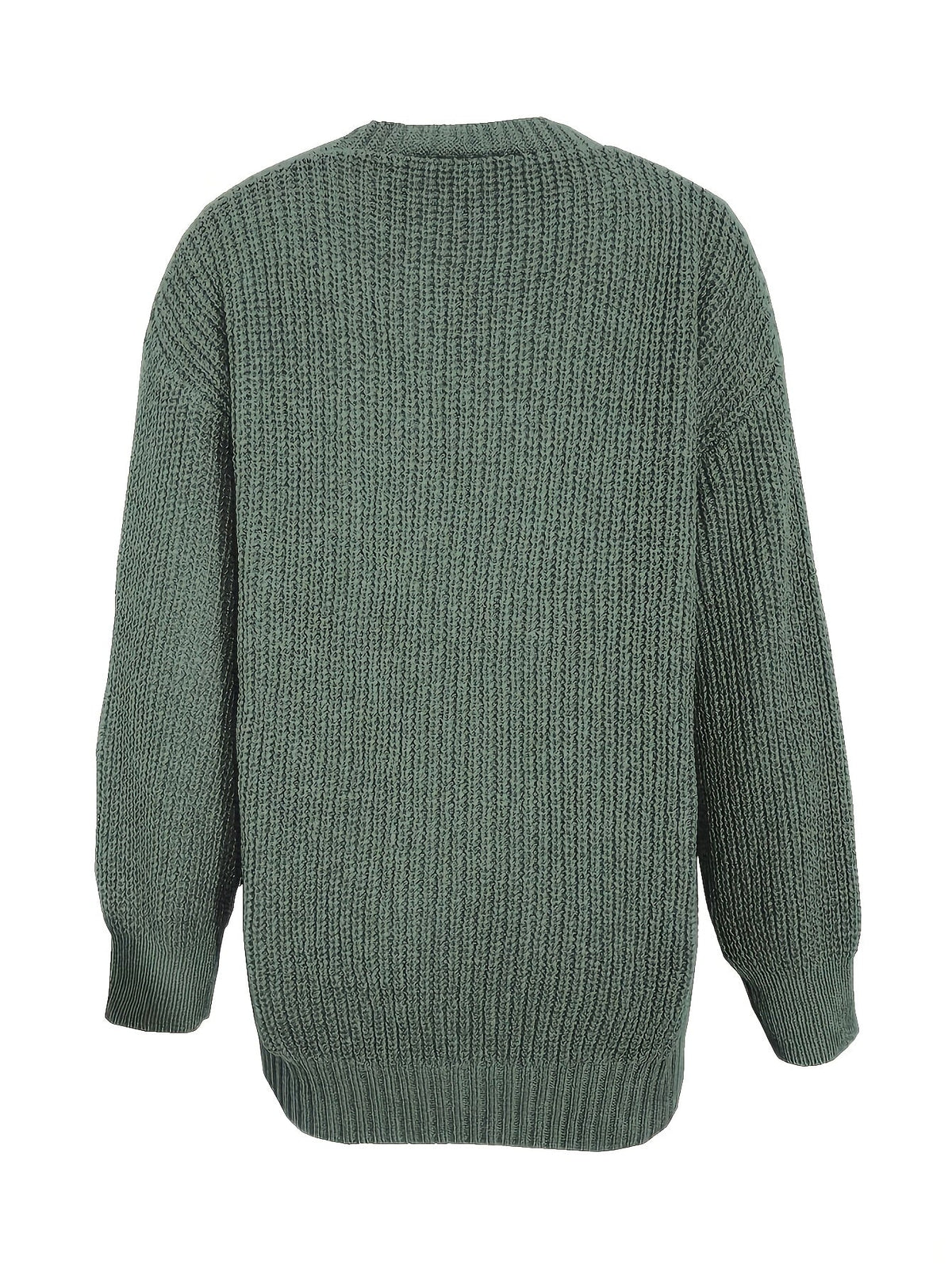 Helvano | Lockere Damen-Strickjacke mit Knopfleiste