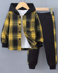 Helvano | 2-teiliges Jungen-Set mit Karo-Hoodie und Jogginghose
