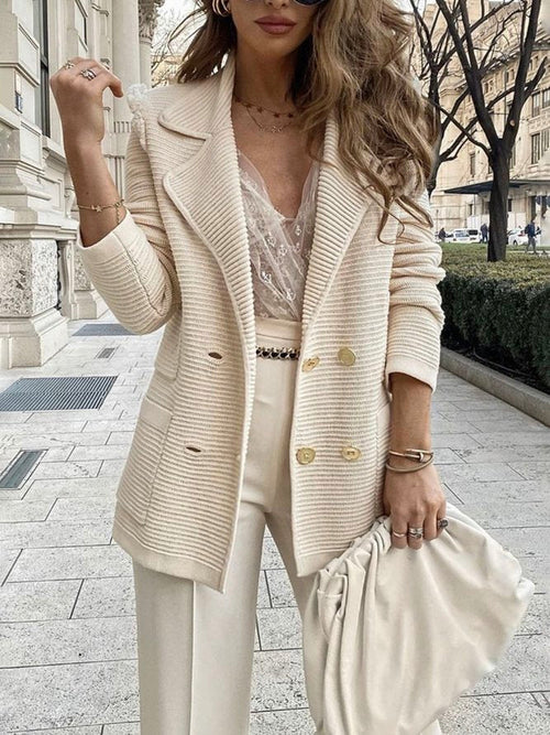 Helvano | Beiger Blazer für Damen