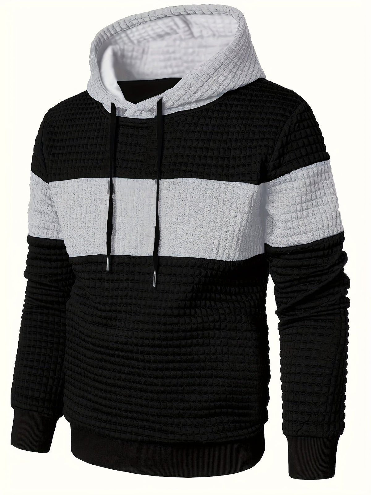 Helvano | Strukturierter Colorblock-Hoodie für Herren