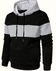 Helvano | Strukturierter Colorblock-Hoodie für Herren