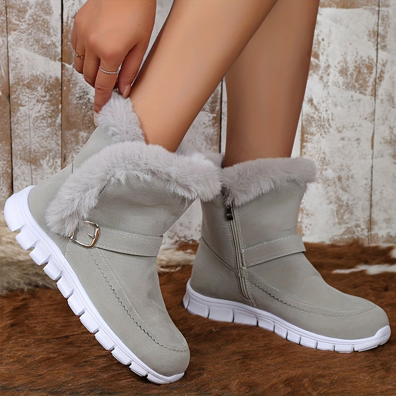 Helvano | Damen Winterstiefel mit Plüschbesatz