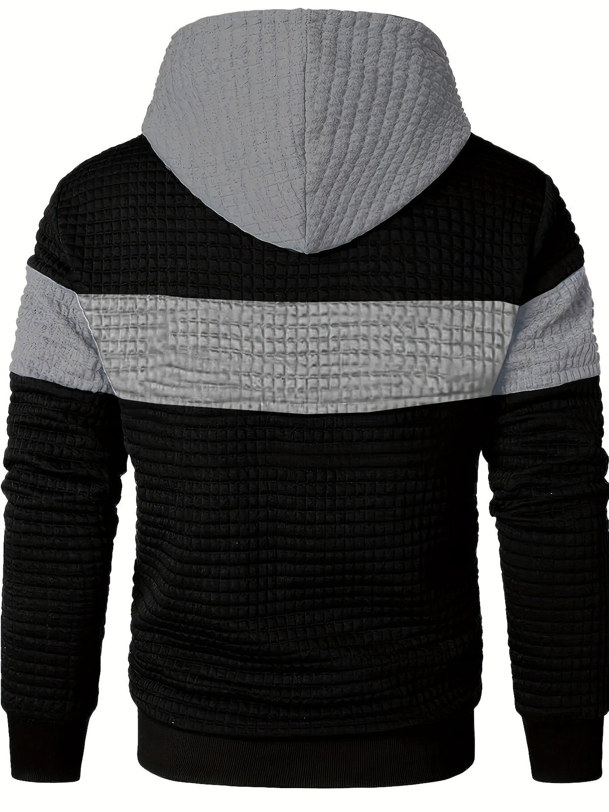 Helvano | Strukturierter Colorblock-Hoodie für Herren