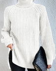 Helvano | Rollkragenpullover mit Raglanärmeln für Damen