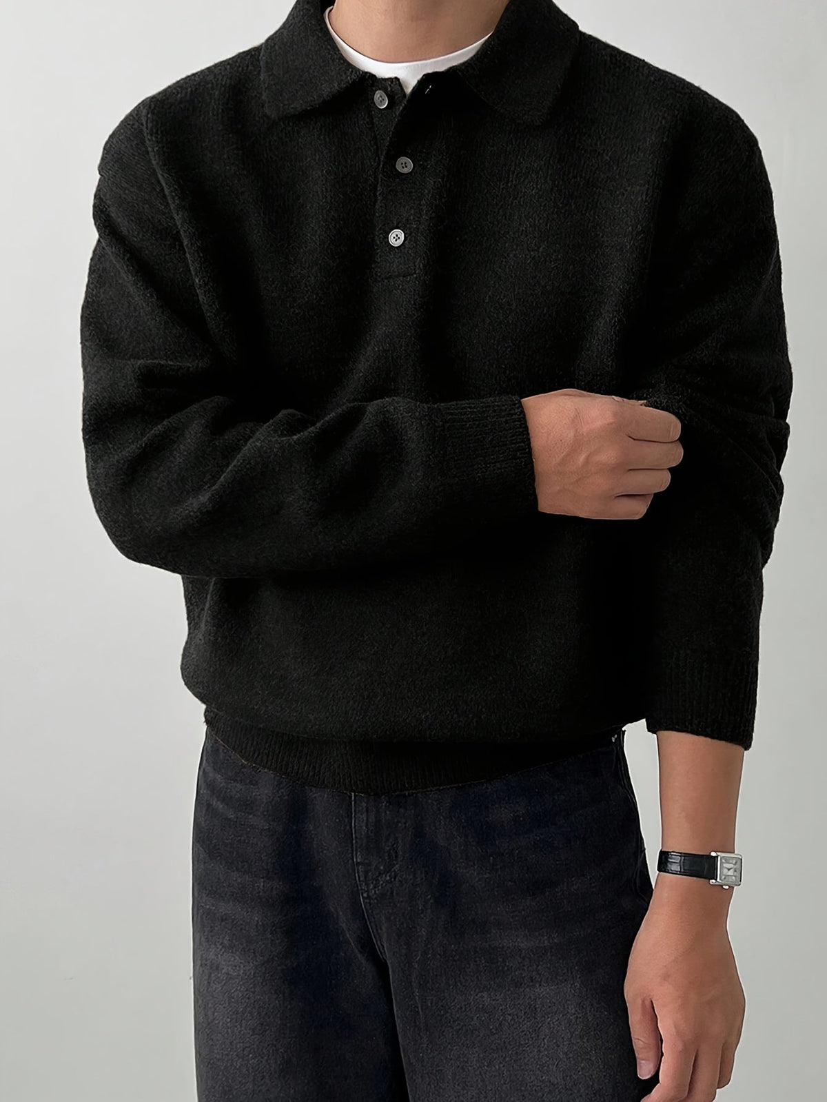 Helvano | Strickpullover mit Polokragen für Herren