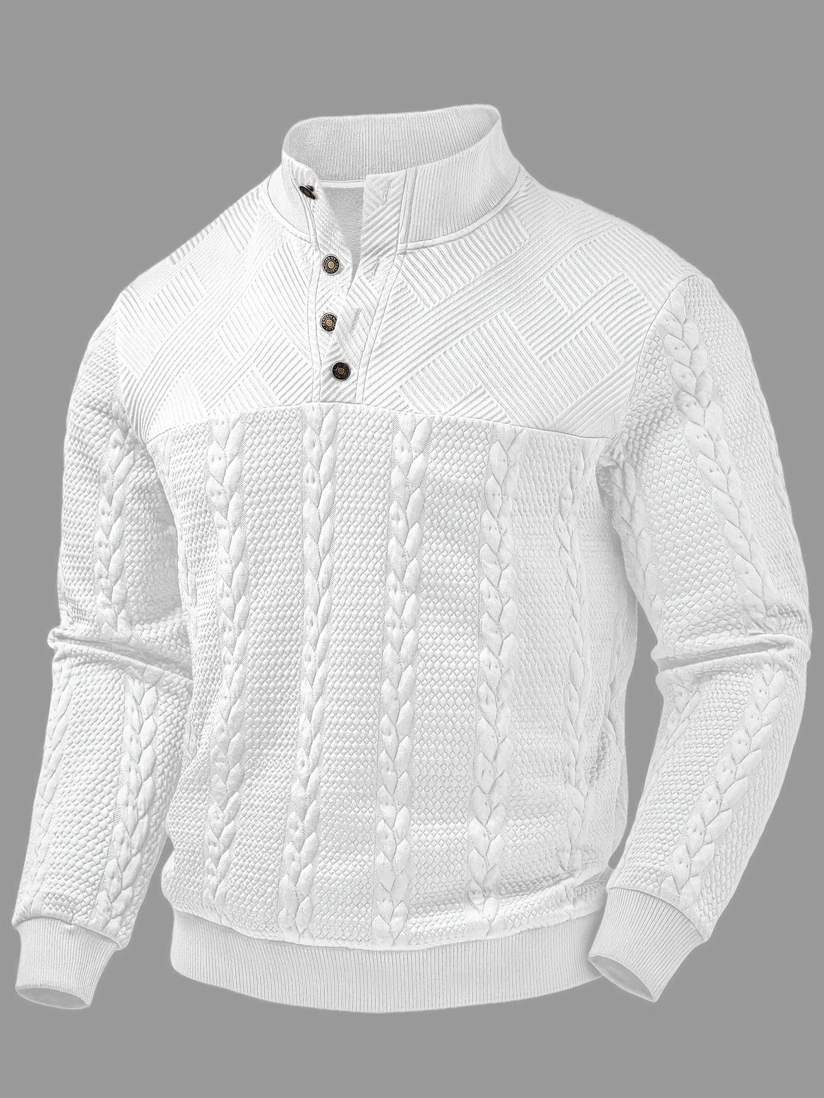 Helvano | Strickpullover mit Stehkragen für Herren
