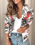 Helvano | Damen Bomberjacke mit Blumenmuster