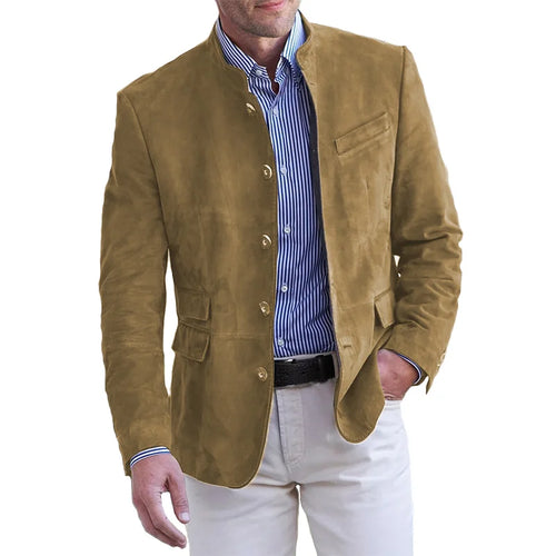 Helvano | Herrenjacke mit Stehkragen und Knopfleiste