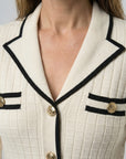 Helvano | Bouclé-Strickkleid im Blazer-Look für Damen