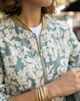 Helvano | Bomberjacke mit Blumenmuster für Damen