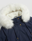 Helvano | Warme Winterjacke für Damen, Mittellang