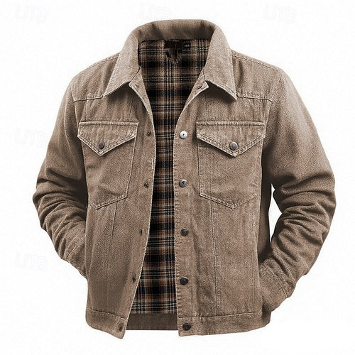 Helvano | Gefütterte Trucker-Jacke für Herren