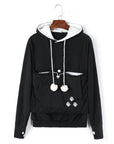 Helvano | Damen-Hoodie mit Katzentasche