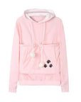 Helvano | Damen-Hoodie mit Katzentasche