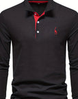 Helvano | Langarm-Poloshirt für Herren