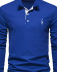 Helvano | Langarm-Poloshirt für Herren