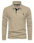 Helvano | Langarm-Poloshirt für Herren