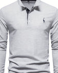 Helvano | Langarm-Poloshirt für Herren