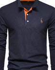Helvano | Langarm-Poloshirt für Herren