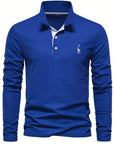 Helvano | Langarm-Poloshirt für Herren
