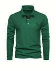 Helvano | Langarm-Poloshirt für Herren