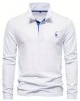 Helvano | Langarm-Poloshirt für Herren