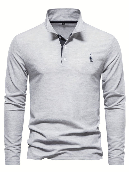 Helvano | Langarm-Poloshirt für Herren