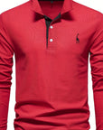 Helvano | Langarm-Poloshirt für Herren