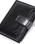 Helvano | Kompaktes Leder-Portemonnaie mit RFID-Schutz für Damen