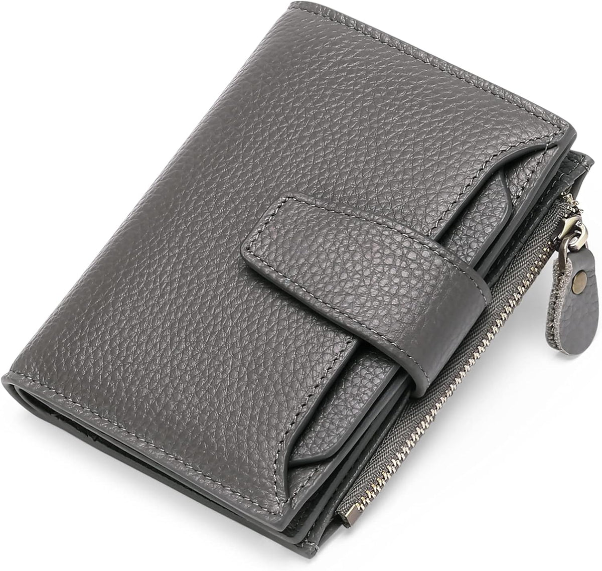 Helvano | Kompaktes Leder-Portemonnaie mit RFID-Schutz für Damen
