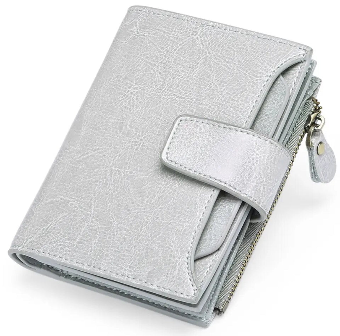 Helvano | Kompaktes Leder-Portemonnaie mit RFID-Schutz für Damen