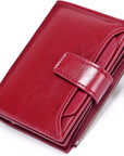 Helvano | Kompaktes Leder-Portemonnaie mit RFID-Schutz für Damen