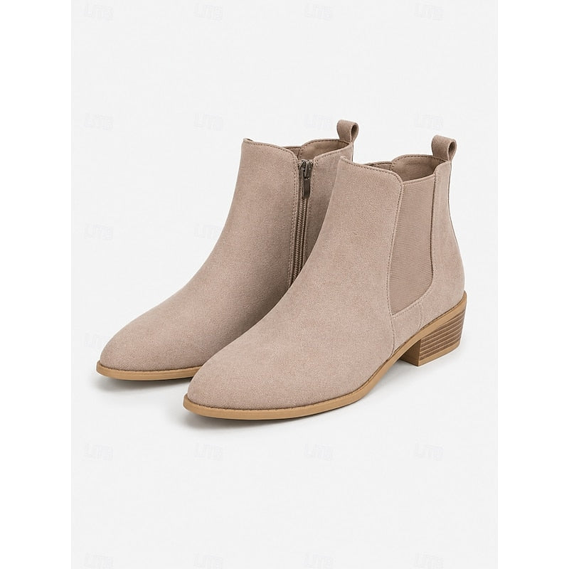 Helvano | Spitze Damen-Stiefeletten mit Blockabsatz