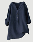 Helvano | Leinen-Blend Bluse für Damen