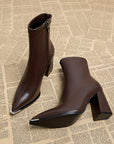 Helvano | Spitze Damen-Stiefeletten mit Blockabsatz