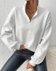 Helvano | Lockerer Half-Zip-Pullover für Damen