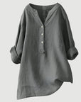 Helvano | Leinen-Blend Bluse für Damen