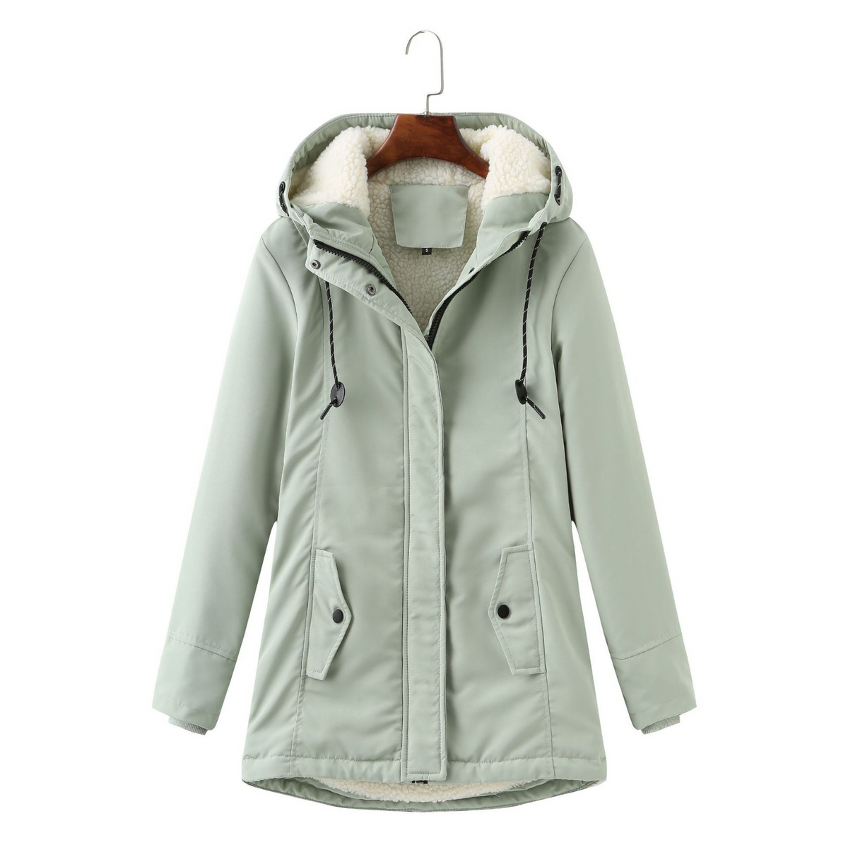 Helvano | Warmer Wintermantel mit Kapuze für Damen