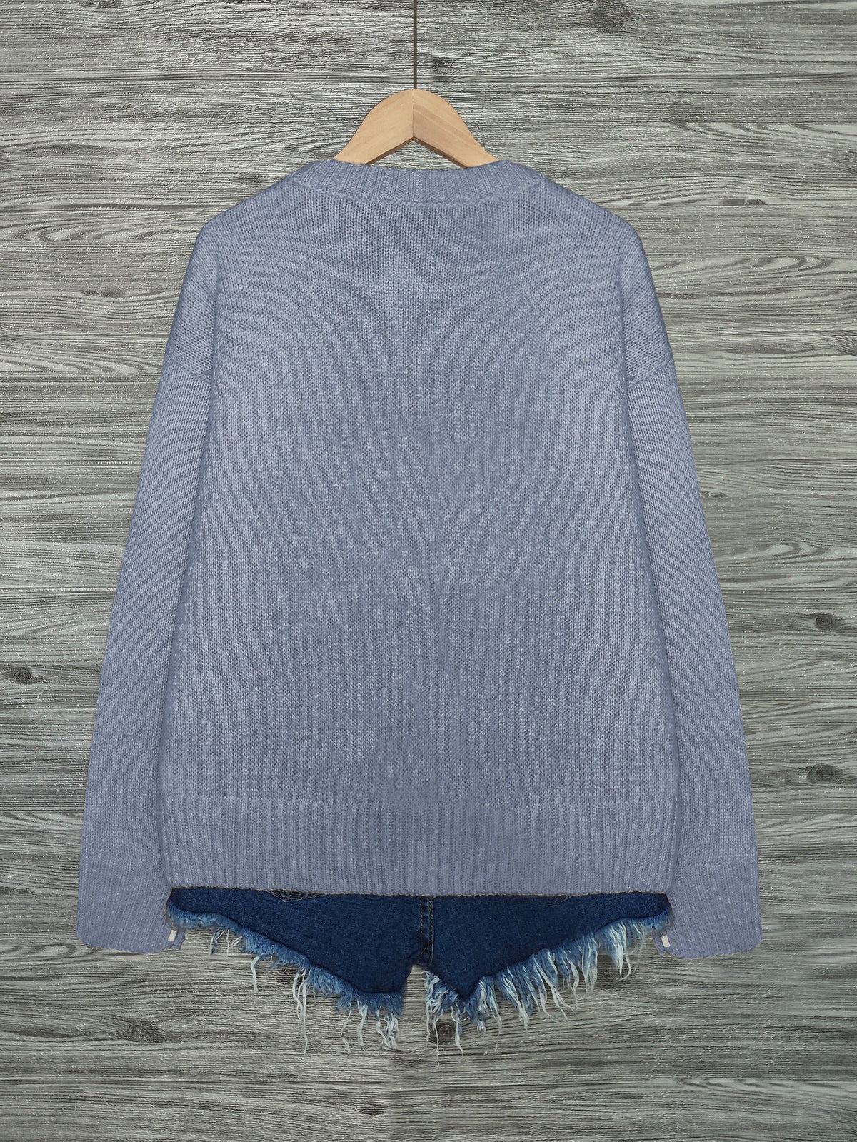 Helvano | Damen Strickpullover mit Katzenmotiv
