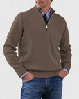 Helvano | Herren Troyer-Pullover mit Halbreissverschluss