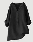 Helvano | Leinen-Blend Bluse für Damen