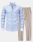 Helvano | Gestreiftes Herrenhemd mit Slim-Fit-Hose