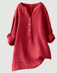 Helvano | Leinen-Blend Bluse für Damen