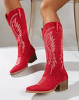 Helvano | Cowboystiefel mit Stickerei für Damen
