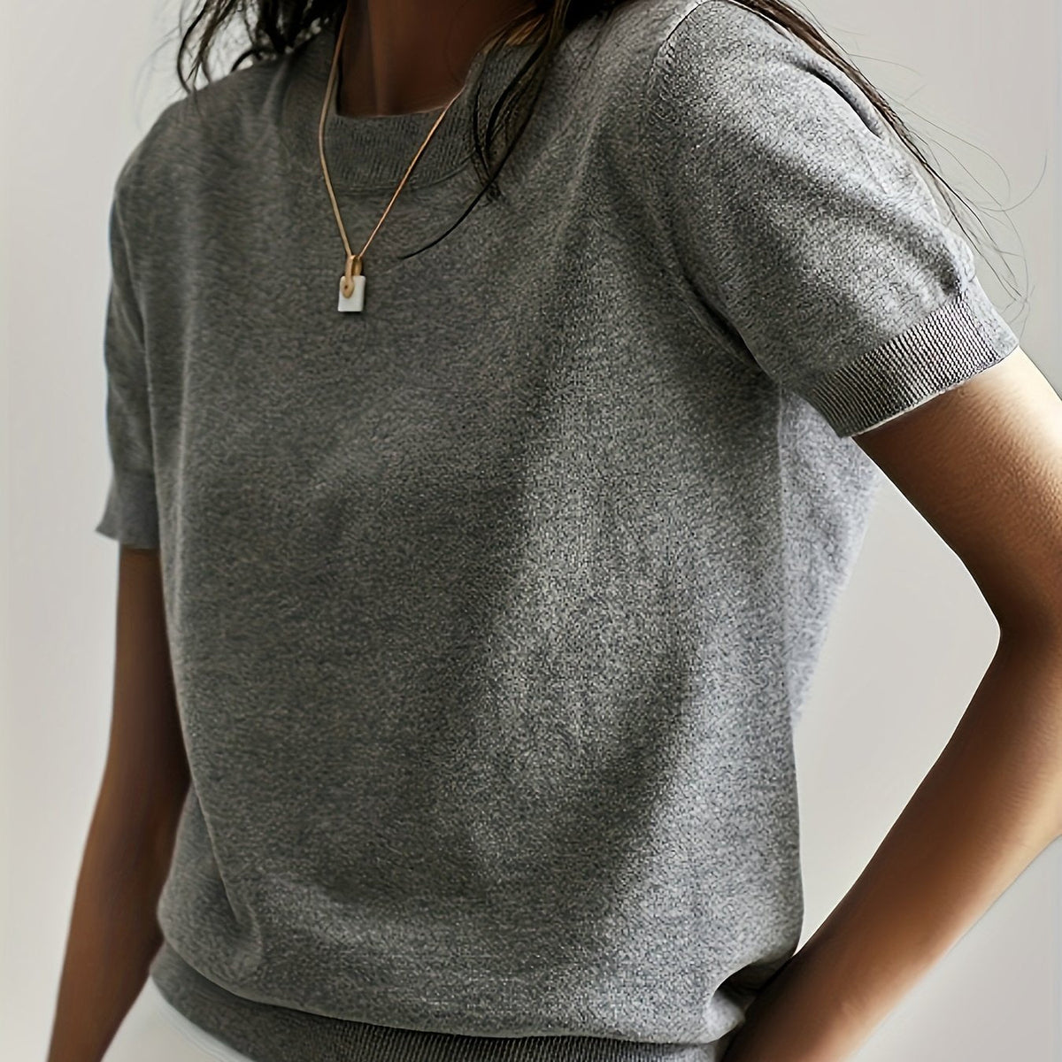 Helvano | Feinstrick-Kurzarmpullover für Damen