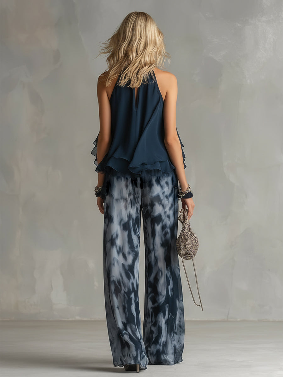 Helvano | Fliessendes Hosen-Set für Damen