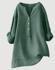 Helvano | Leinen-Blend Bluse für Damen