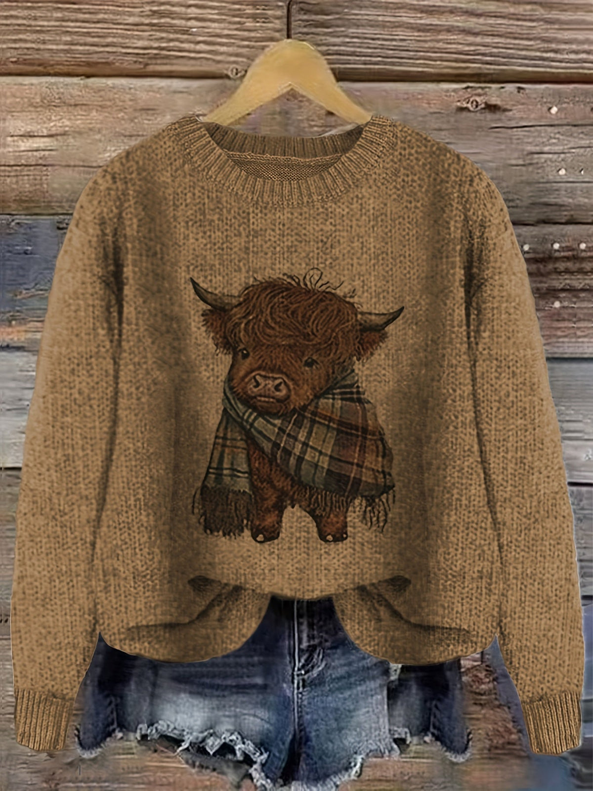 Helvano | Strickpullover mit Rundhalsausschnitt für Damen